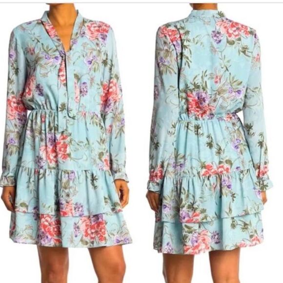 Nanette Lepore printed crepe Chiffon dress - Picture 1 of 8